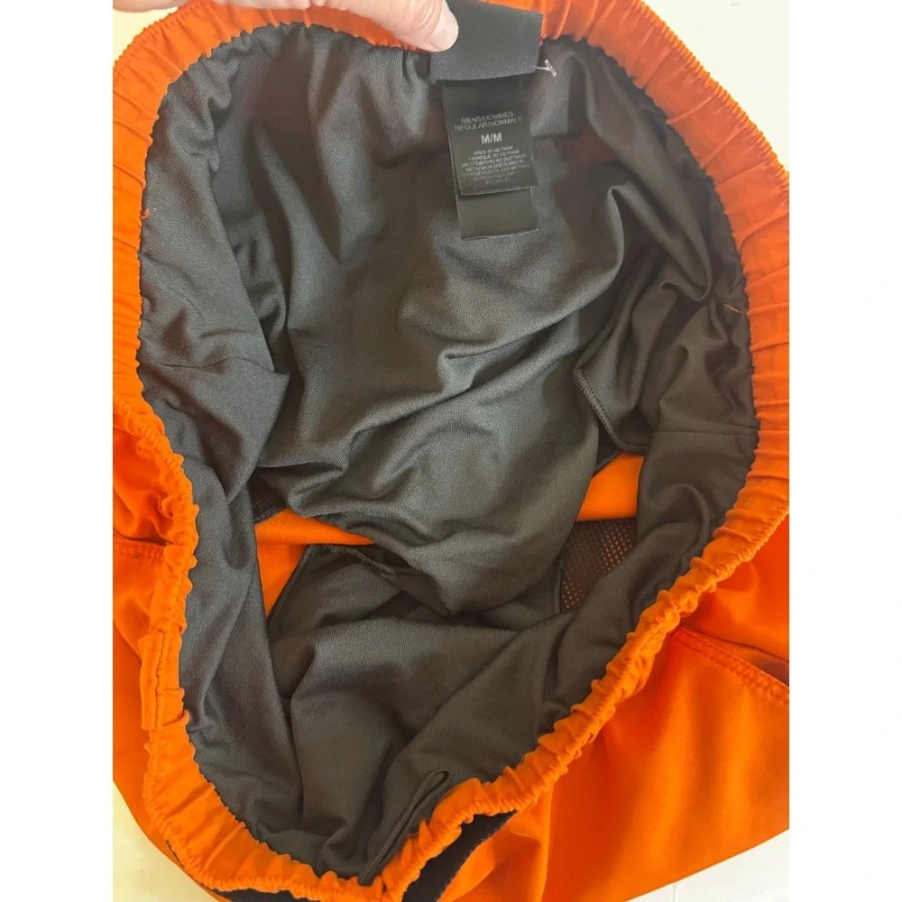 The North Face Orange‎ Hiking Shorts Belted Elastic Waist Outdoor Mens